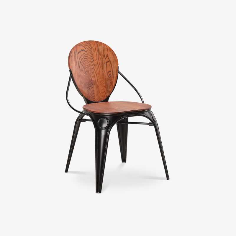 Sönpan stool with backrest