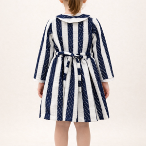 Navy Striped Sailor Collar Dress